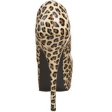 Leopard 14,5 cm Burlesque TEEZE-35 Chaussures pour femmes a talon