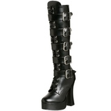 Mat 13 cm ELECTRA-2042 plateformes bottes  boucles pour femmes