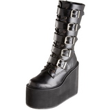 Mat 14 cm SWING-220 plateformes bottes  boucles pour femmes