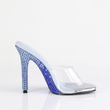 Mules Bleues 11,5 cm GALA-01DMM Mules  talons hauts strass