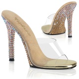 Mules Dore 11,5 cm GALA-01DMM Mules  talons hauts strass