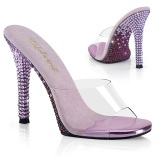 Mules Lavande 11,5 cm GALA-01DMM Mules  talons hauts strass