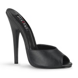 Mules noirs 15 cm DOMINA-101 Mules  talons hauts fetish