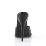 Mules noirs 15 cm DOMINA-101 Mules  talons hauts fetish