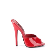 Mules rouge 15 cm DOMINA-101 Mules  talons hauts fetish