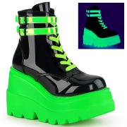 Neon 11,5 cm SHAKER-52 bottine plateforme compense blanc