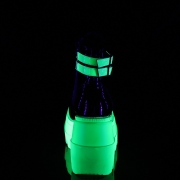 Neon 11,5 cm SHAKER-52 bottine plateforme compense blanc