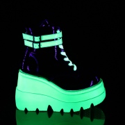 Neon 11,5 cm SHAKER-52 bottine plateforme compense blanc