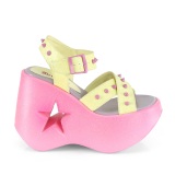 Neon 13 cm Demonia DYNAMITE-02 sandales lolita talons compenses