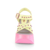 Neon 13 cm Demonia DYNAMITE-02 sandales lolita talons compenses