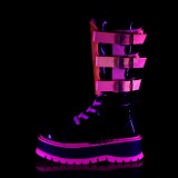 Neon 5 cm SLACKER-156-2 bottes cyberpunk plateforme