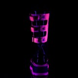 Neon 5 cm SLACKER-156-2 bottes cyberpunk plateforme