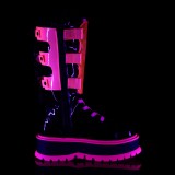 Neon 5 cm SLACKER-156-2 bottes cyberpunk plateforme
