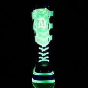 Neon 5 cm SLACKER-156 bottes cyberpunk plateforme