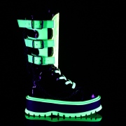 Neon 5 cm SLACKER-156 bottes cyberpunk plateforme