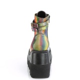 Neon arc en ciel 11,5 cm SHAKER-52 bottines plateforme compenses lolita