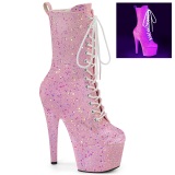 Neon glitter 18 cm Pleaser bottines talons hauts femme