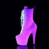 Neon glitter 18 cm Pleaser bottines talons hauts femme