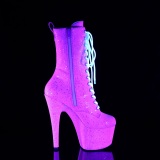 Neon glitter 18 cm Pleaser bottines talons hauts femme