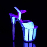 Neon paillettes 20 cm FLAMINGO-810UVG chaussure  talons de pole dance