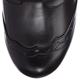 Noir 10,5 cm TESLA-102 bottines femmes à lacets