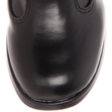 Noir 10 cm CRYPTO-106 plateformes bottes à boucles pour femmes