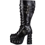 Noir 11,5 cm CHARADE-206 bottes lolita gothique semelles paisses