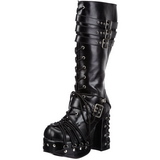 Noir 11,5 cm CHARADE-206 bottes lolita gothique semelles paisses