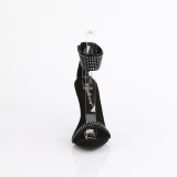 Noir 11,5 cm CUPID-440 bande de cheville sandales talon aiguille