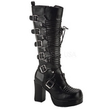 Noir 11,5 cm GOTHIKA-200 bottes lolita gothique semelles paisses