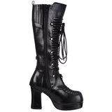 Noir 11,5 cm GOTHIKA-200 bottes lolita gothique semelles paisses