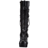 Noir 11,5 cm GOTHIKA-200 bottes lolita gothique semelles paisses