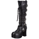 Noir 11,5 cm GOTHIKA-200 bottes lolita gothique semelles paisses