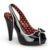 Noir 11,5 cm retro vintage BETTIE-05 Chaussures pour femmes a talon