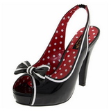 Noir 11,5 cm retro vintage BETTIE-05 Chaussures pour femmes a talon