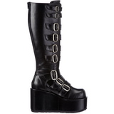 Noir 11 cm CONCORD-108 bottes lolita gothique semelles paisses