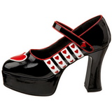 Noir 11 cm QUEEN-55 Chaussures pour femmes a talon