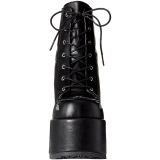 Noir 12,5 cm CAMEL-201 bottines plateforme lolita gothique