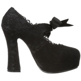 Noir 13 cm DEMON-11 chaussures lolita gothique