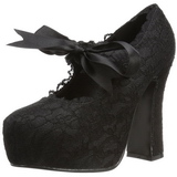 Noir 13 cm DEMON-11 chaussures lolita gothique