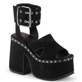 Noir 13 cm Demonia CAMEL-102 sandales plateforme lolita
