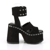 Noir 13 cm Demonia CAMEL-102 sandales plateforme lolita