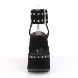 Noir 13 cm Demonia CAMEL-102 sandales plateforme lolita