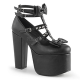 Noir 14 cm DEMONIA TORMENT-600 chaussures plateforme gothique