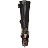 Noir 14 cm MUERTO-2028 Chrome Plateforme Bottes Femmes