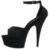 Noir 15 cm DELIGHT-618PS Chaussures pour femmes a talon