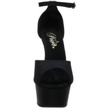 Noir 15 cm DELIGHT-618PS Chaussures pour femmes a talon