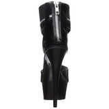 Noir 15 cm DELIGHT-690 bottines a plateforme pour femmes