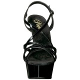 Noir 15 cm Pleaser DELIGHT-613 Sandales femme  talon