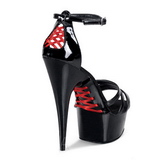 Noir 15 cm Pleaser DELIGHT-662 Plateforme Talons Hauts